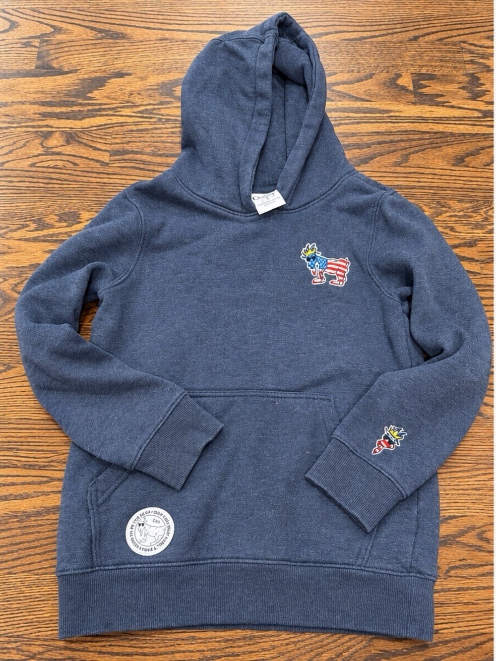 Boys GOAT USA Patriotic Navy Hooded Sweatshirt